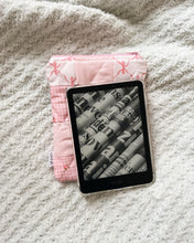 Load image into Gallery viewer, Patchwork Gingham and Ribbons Floral Quilted E-Reader Sleeve