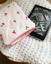 Load image into Gallery viewer, Cherries Quilted E-Reader Sleeve