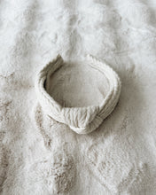 Load image into Gallery viewer, Ivory Sweater Knit Knotted Headband