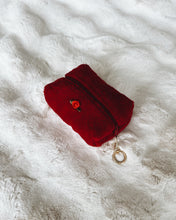Load image into Gallery viewer, Mini Peppermint Kiss Quilted Keychain Pouch