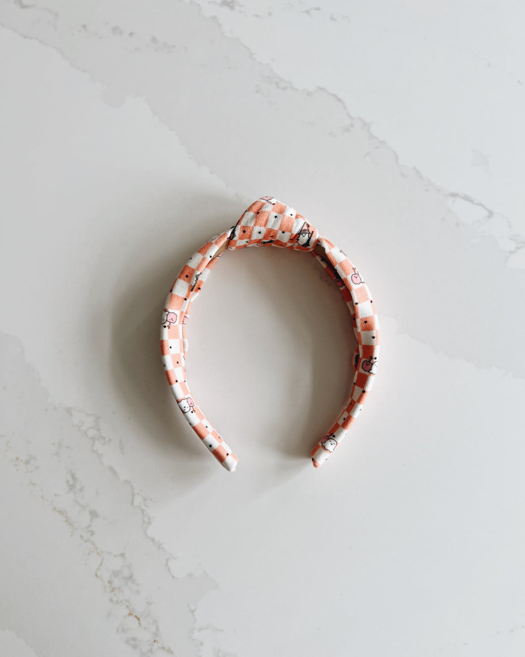 Halloween Check Adult Knotted Headband
