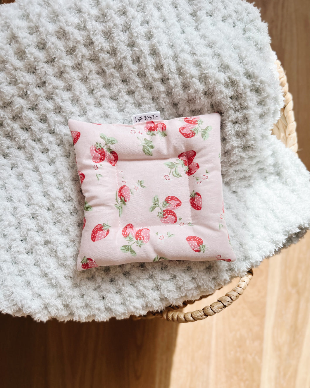 Strawberries (Pink) Puff Coaster