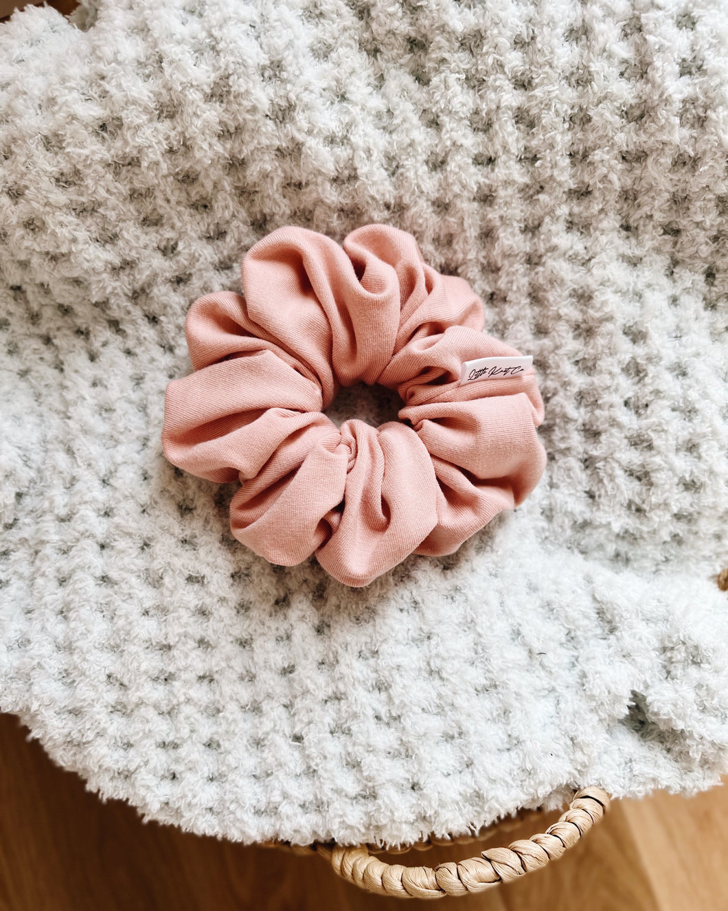 Mellow Rose Bamboo Scrunchie