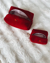 Load image into Gallery viewer, Mini Peppermint Kiss Quilted Keychain Pouch
