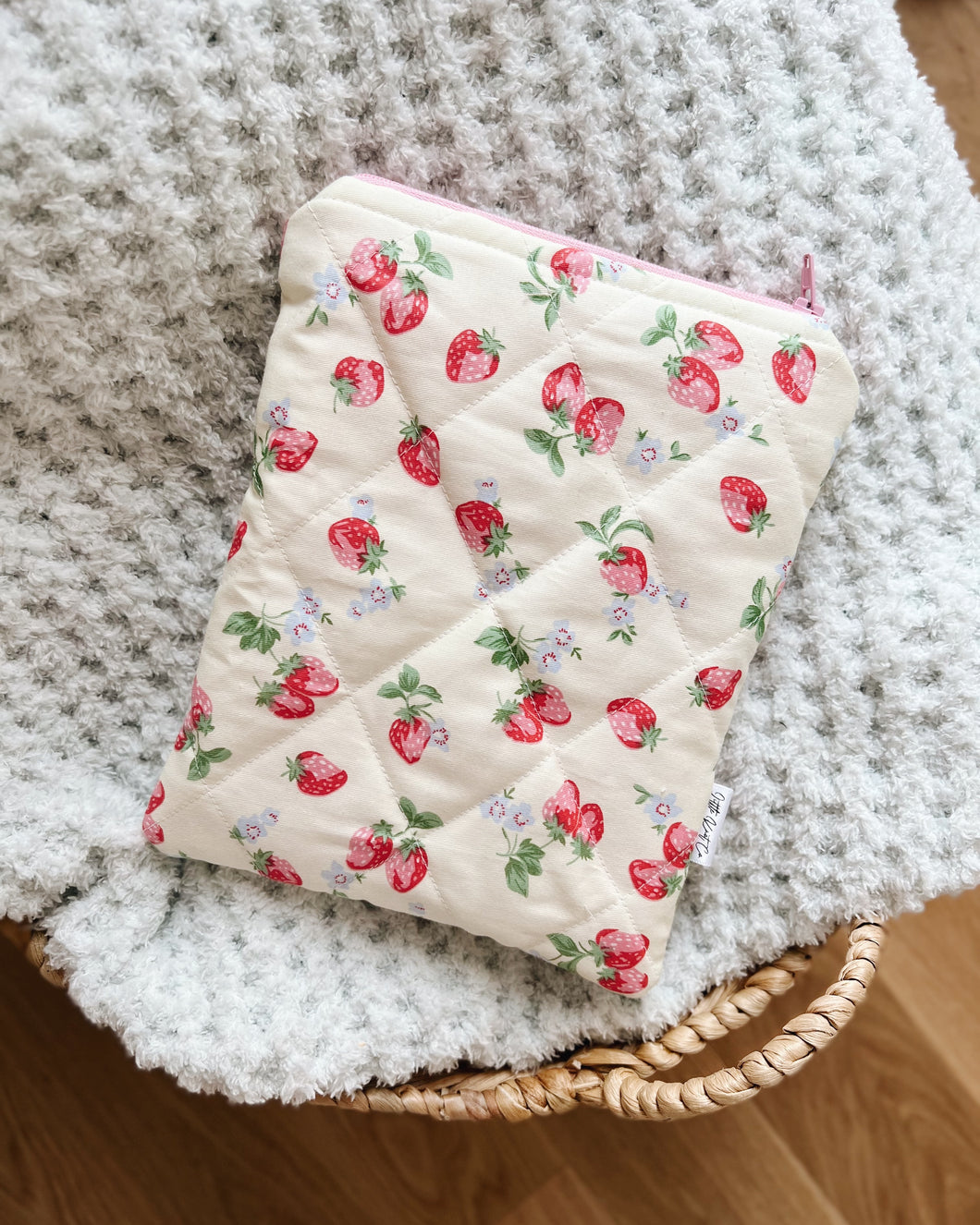 Strawberries (Soft Yellow) E-Reader Sleeve