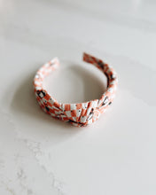 Load image into Gallery viewer, Halloween Check Adult Knotted Headband
