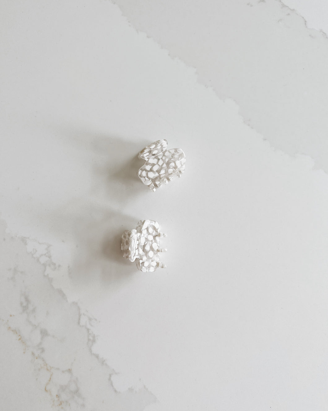 Marshmallow Confetti Mini Claw Clip Set