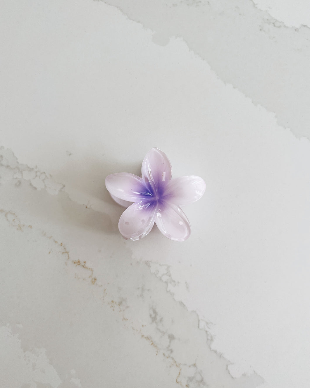 Enchanted Purple Flower Claw Clip