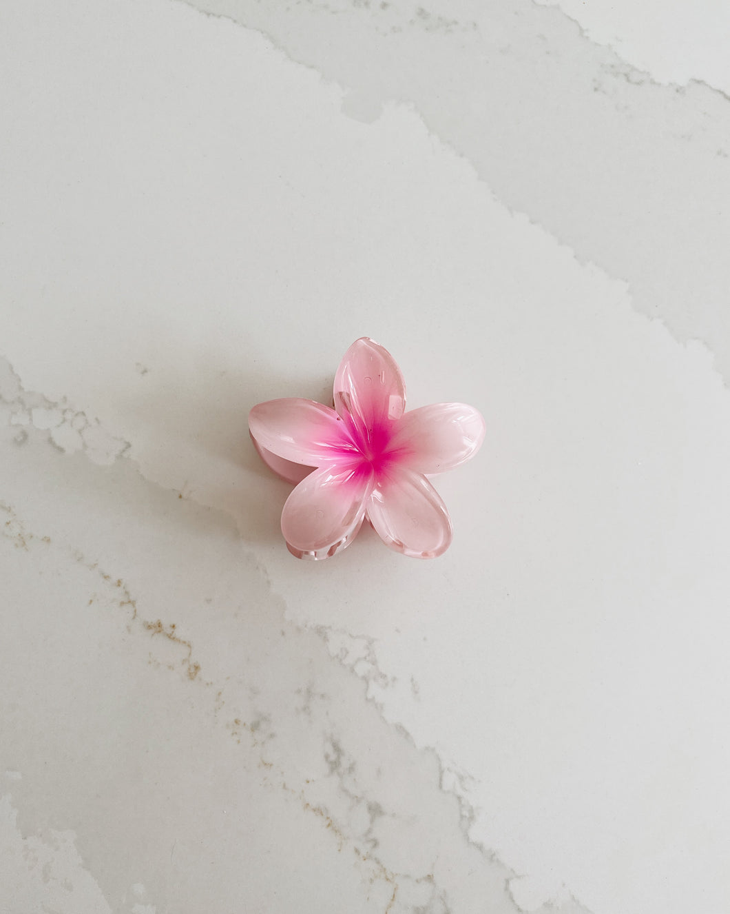 Petal Pink Flower Claw Clip
