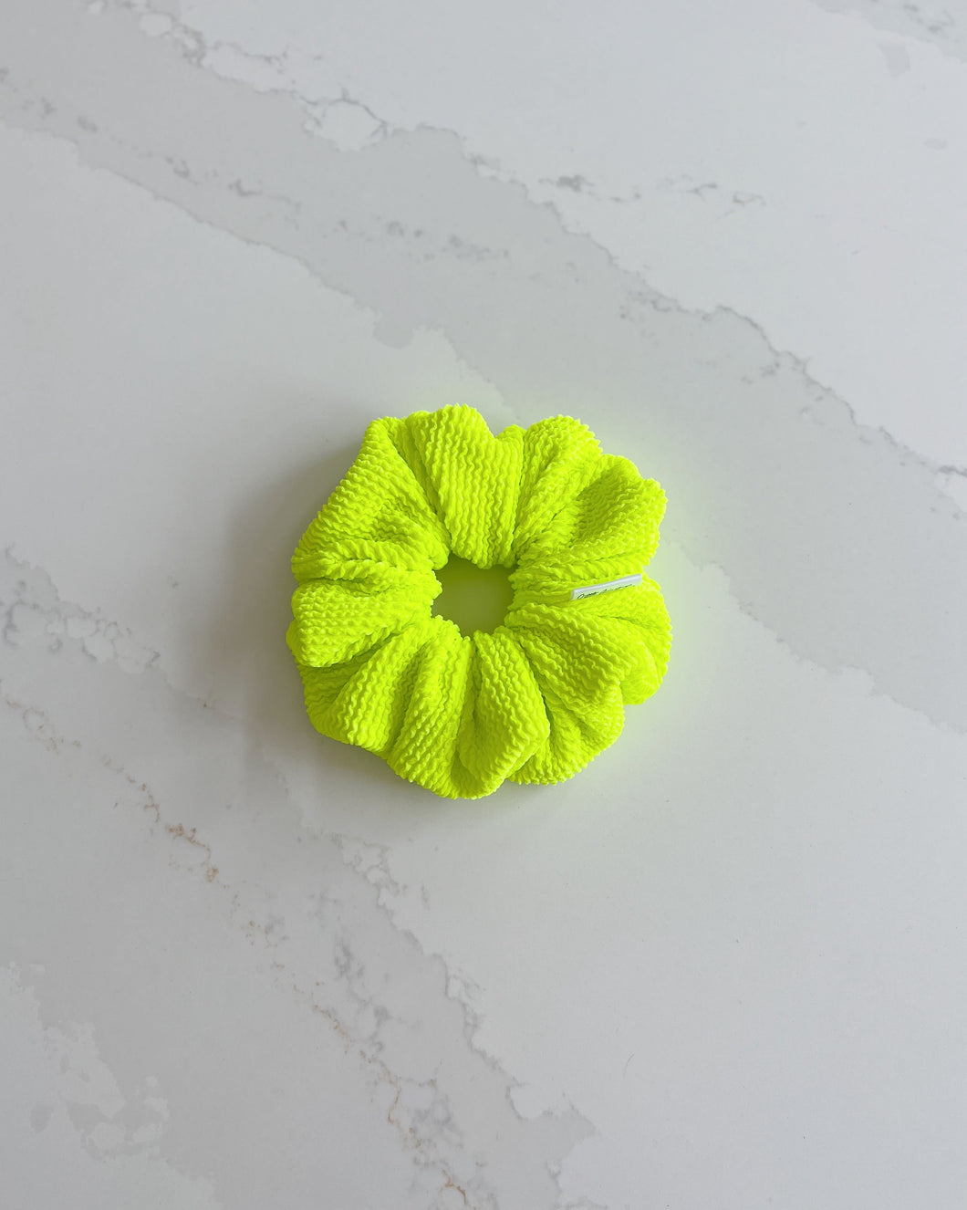 Neon Yellow Swim Scrunchie