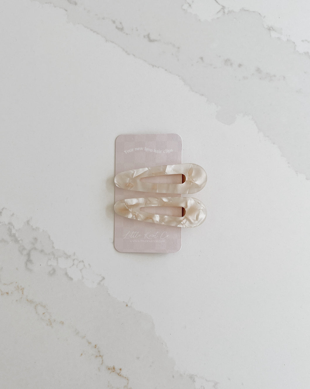 Pearly Shimmer Barrette Set