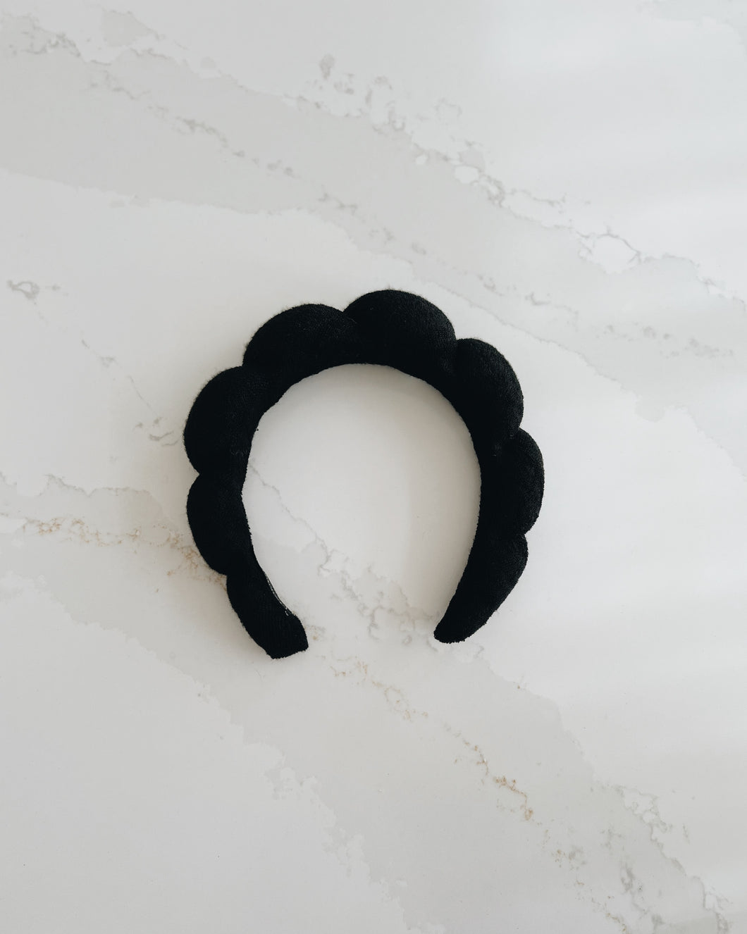 Black Terry Twist Headband